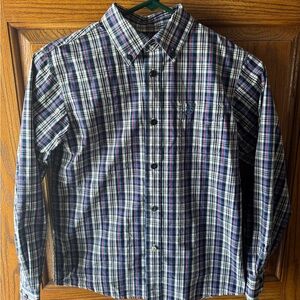 Boys Plaid Shirt - Blue, Red, and White